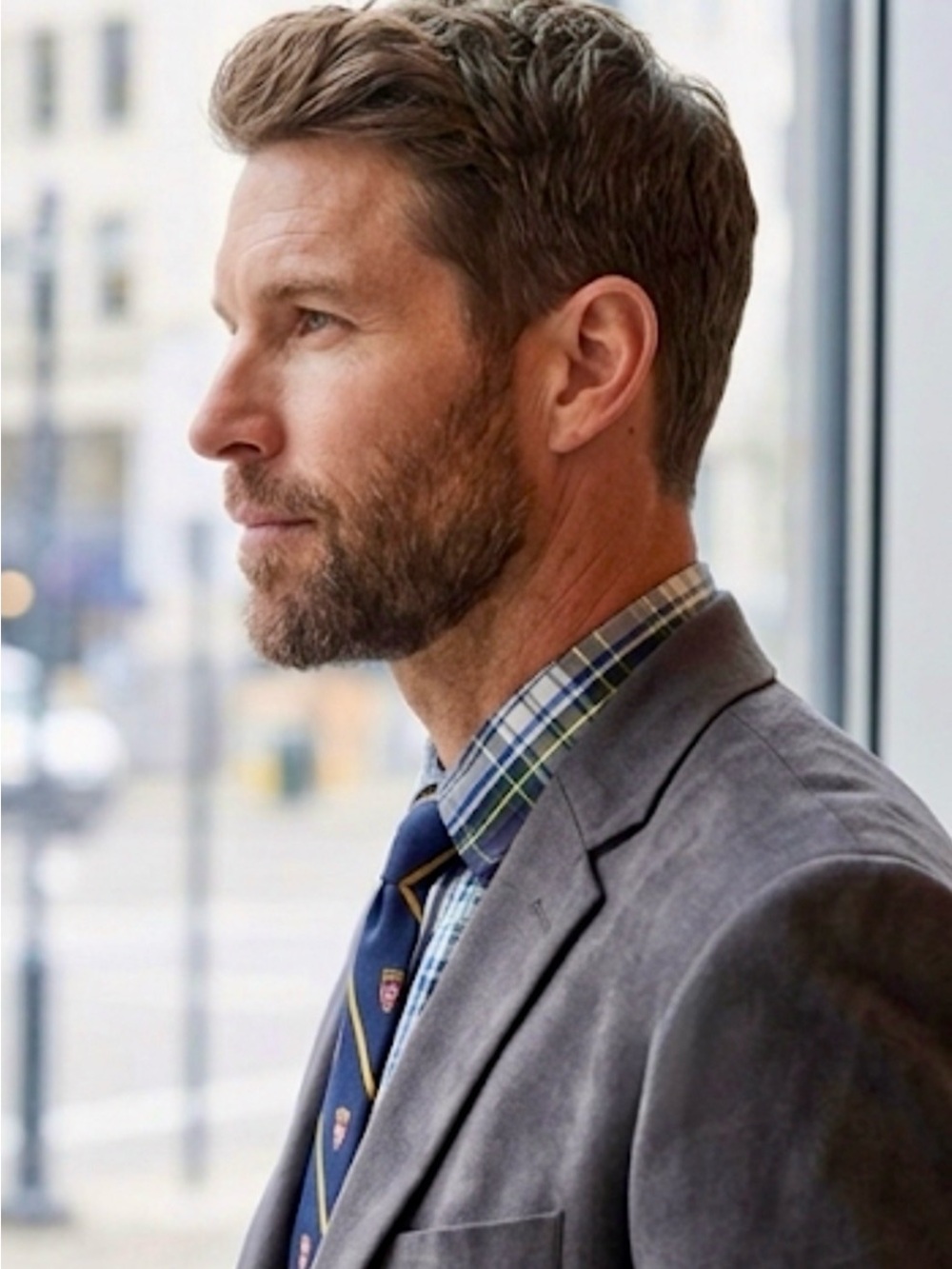 Ralph Lauren Charcoal Suede-Look Sport Coat